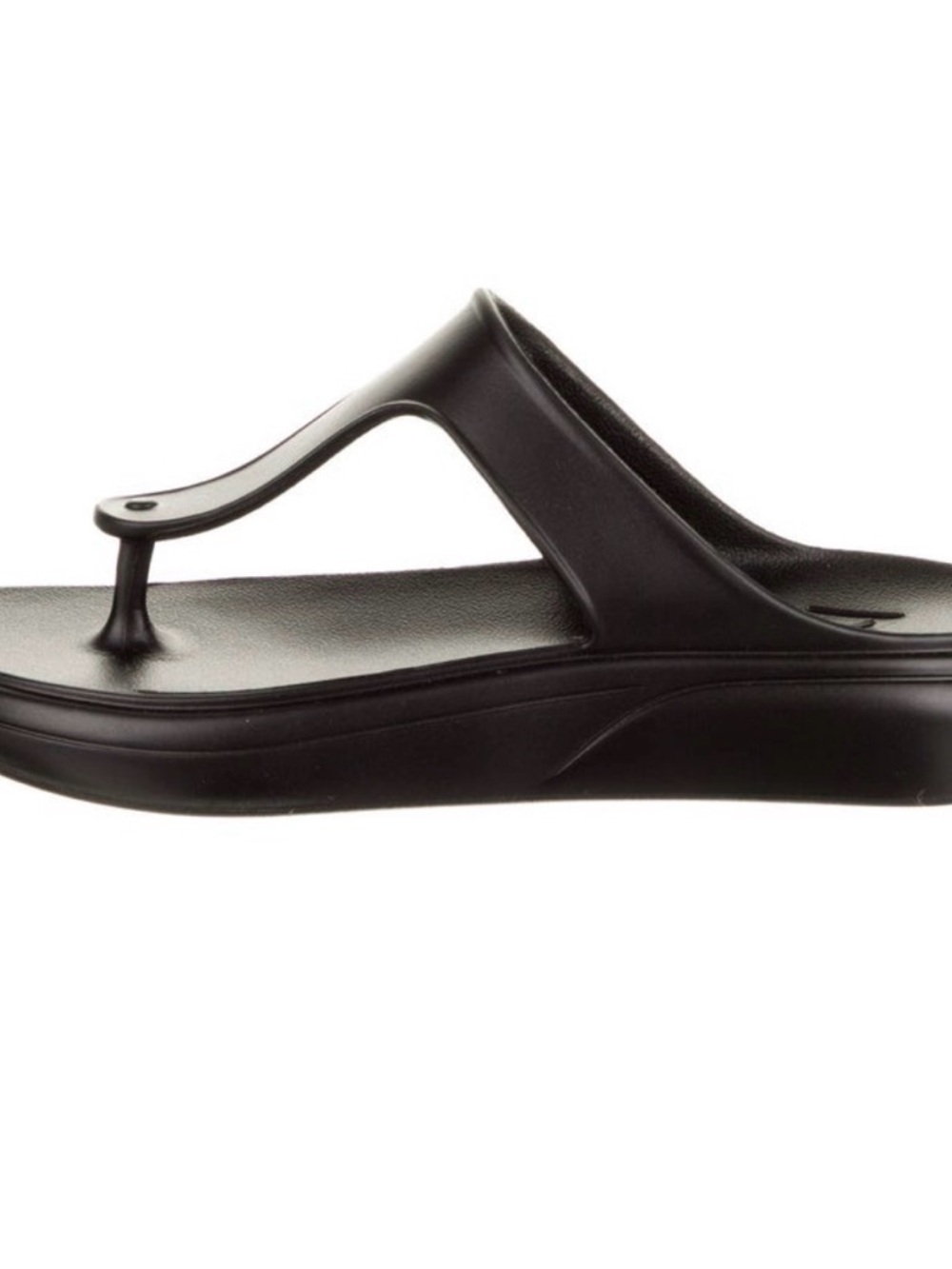 Stuart Weitzman Black Thong Sandal